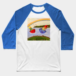 2 Happy Tugboats Baseball T-Shirt